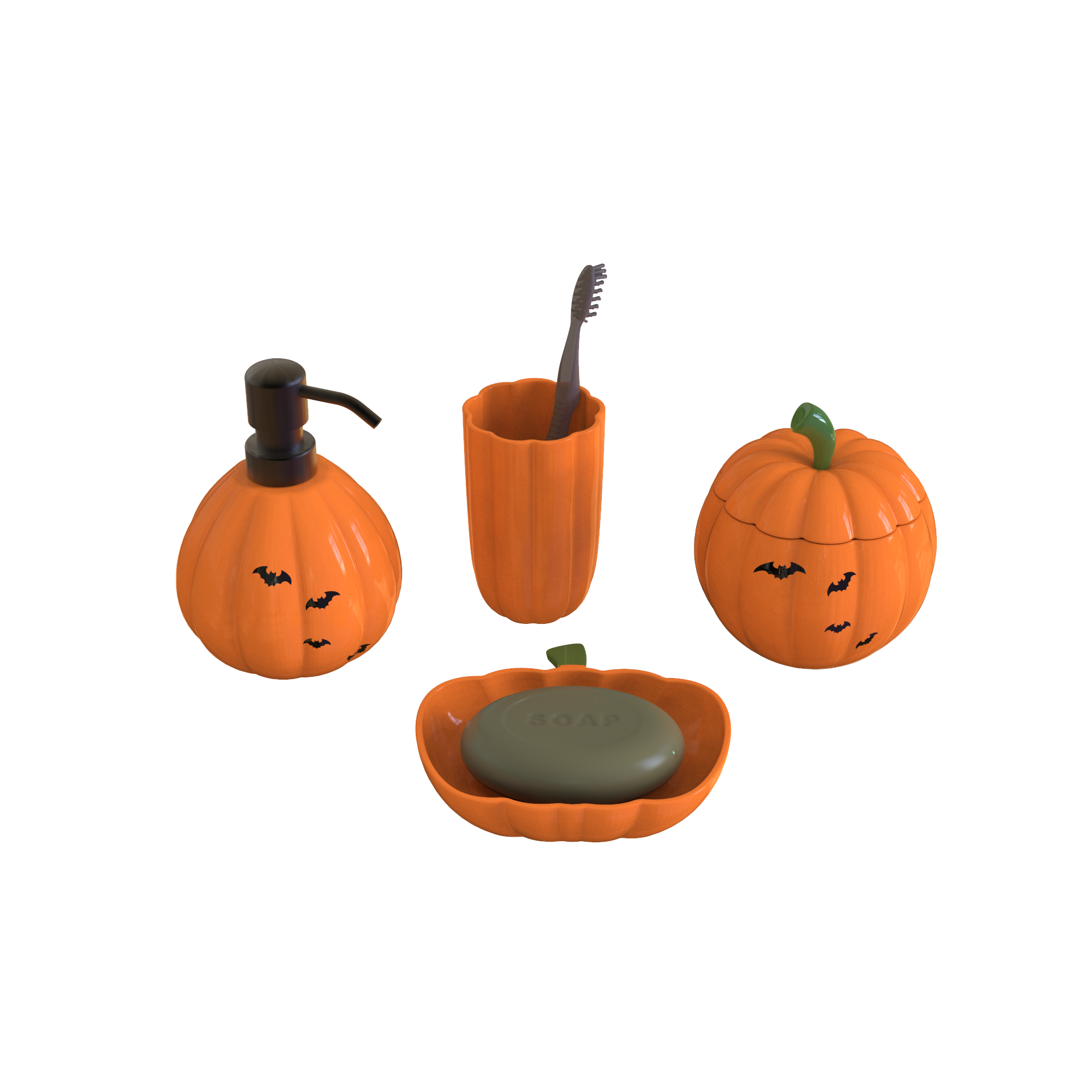 FA0004-南瓜浴室用品組