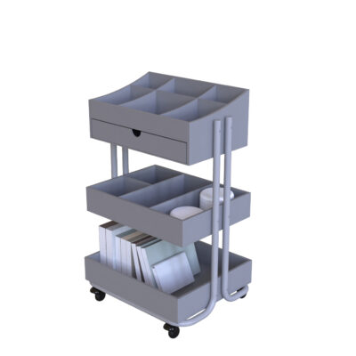 FF0003-灰色收納推車