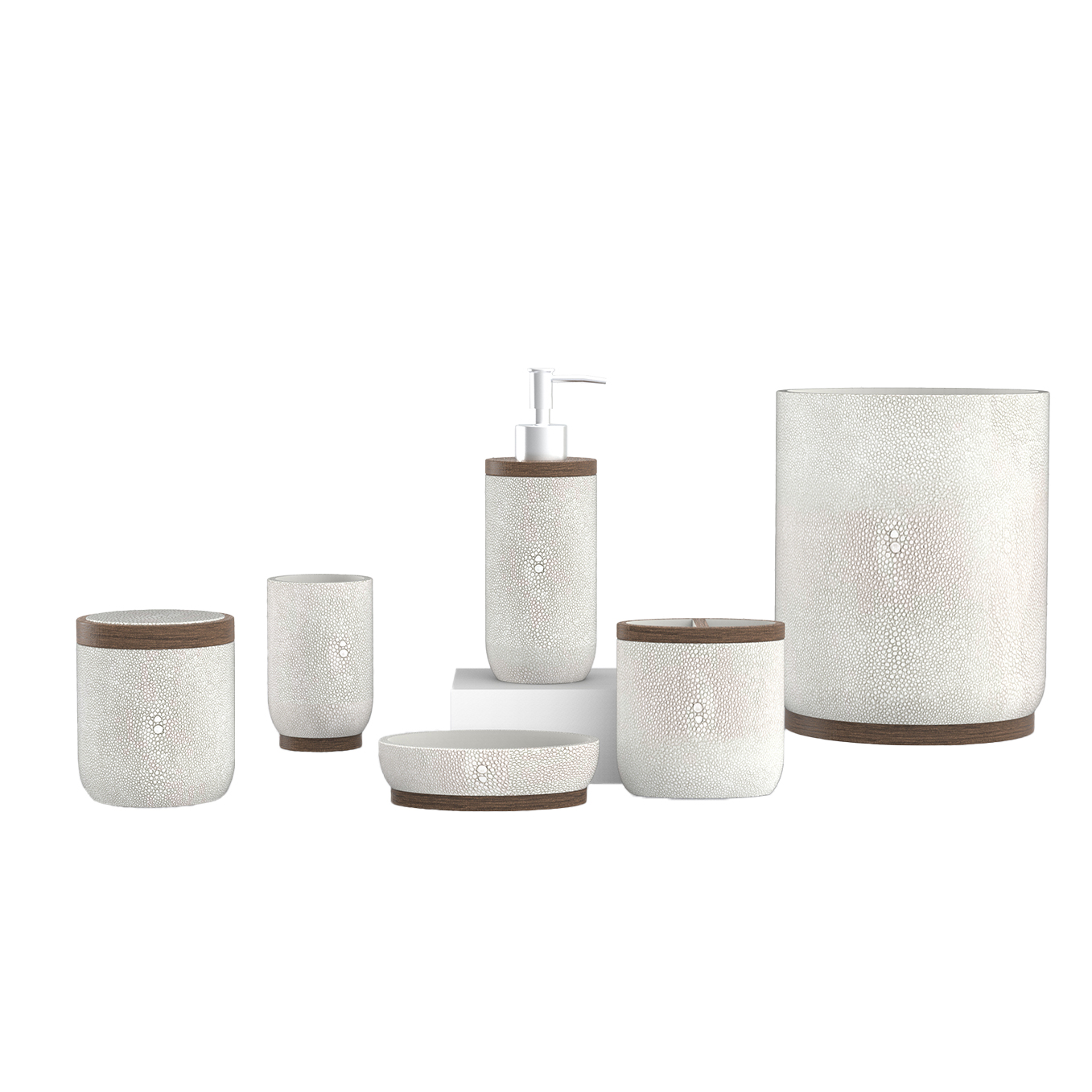 LA0001-珍珠魚皮浴室用品組