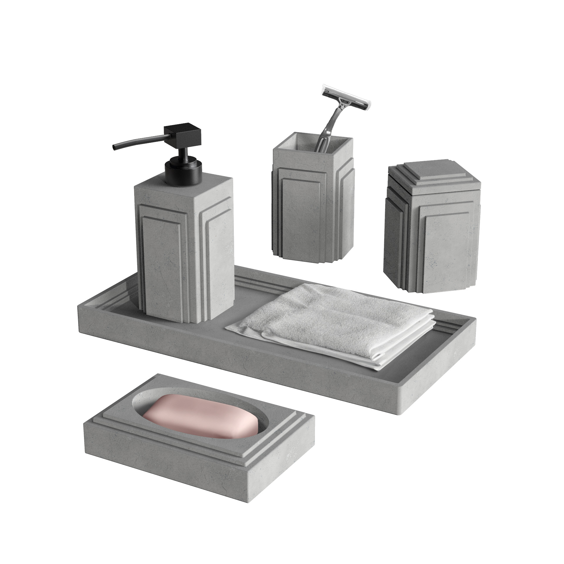 FA0012-階梯浴室用品組