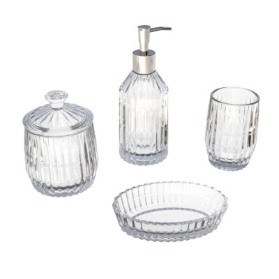 FA0017-玻璃浴室用品組